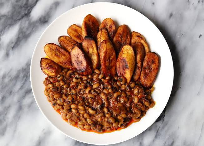 Beans and plantain