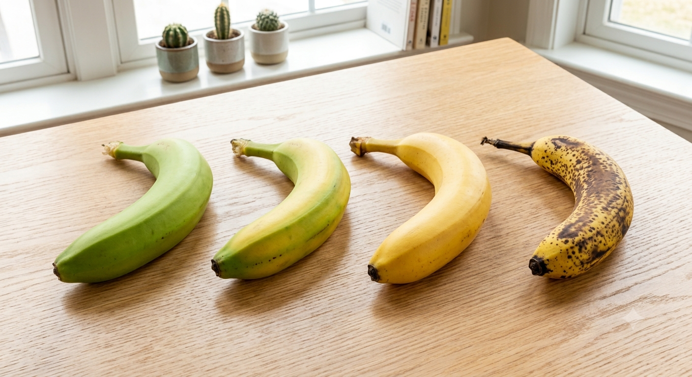 4 stages of banana ripeness